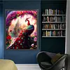 Red Peacock Full Stamped Cross Stitch Kit 11CT 3-Strand 50x65cm