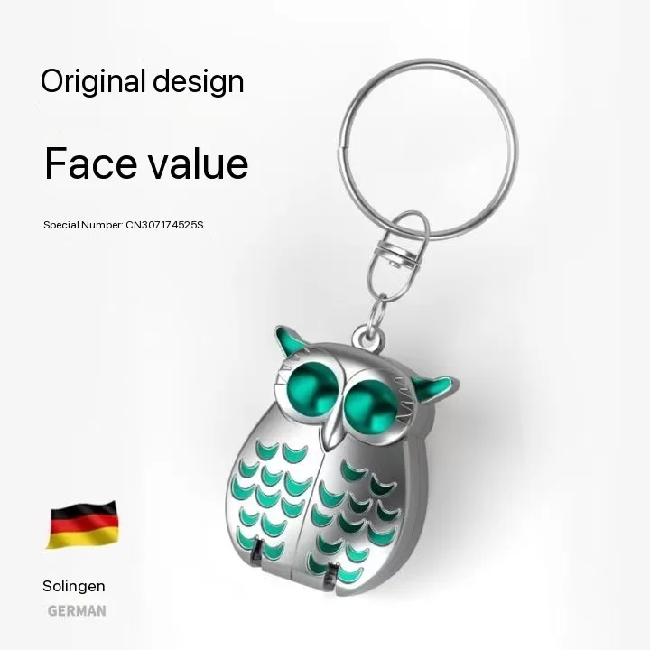 Portable Owl-Shaped Finger Manicure Cutter Custom Logo Sharp Nail Clippers Care Tool for Fingernail & Toenail