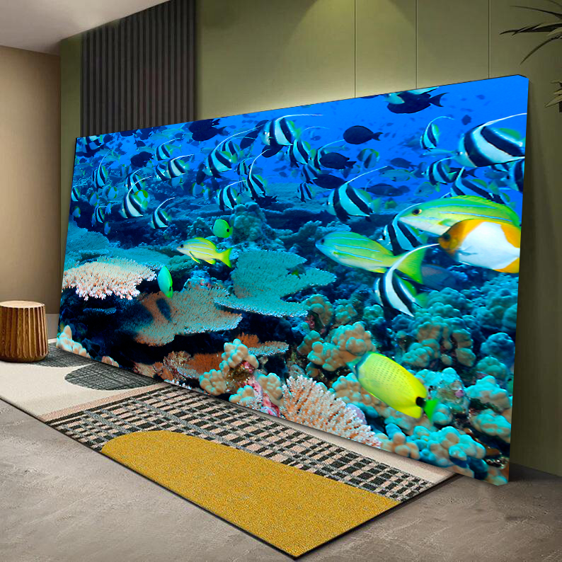 The life of marine fish Canvas Wall Art