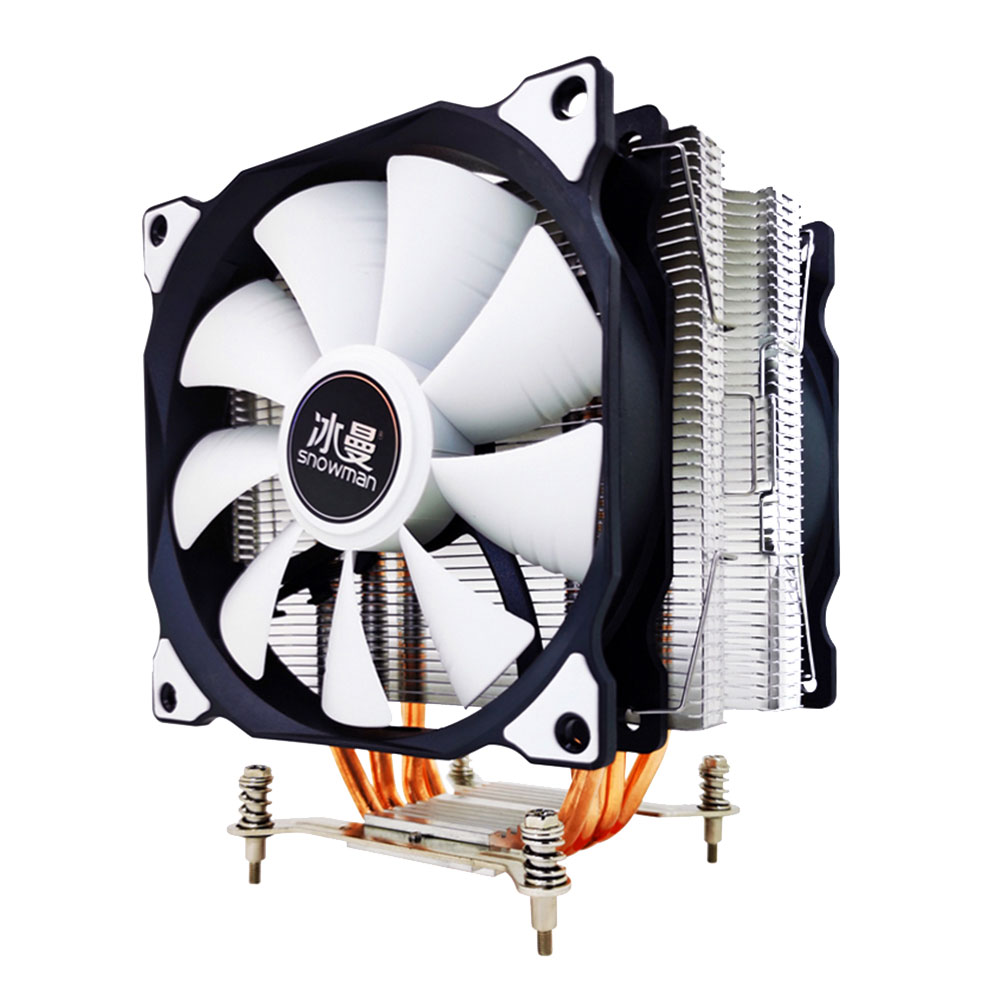 

120mm PWM 4Pin 4 Heat-pipe DC12V CPU Cooler Fan Heatsink for LGA 1151/1155, 2 fan, 501 Original