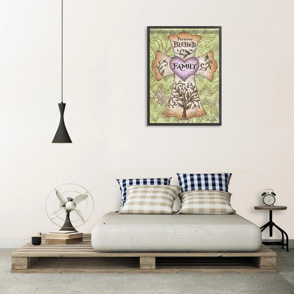 5D DIY Diamond Painting - Full Drill - Cross