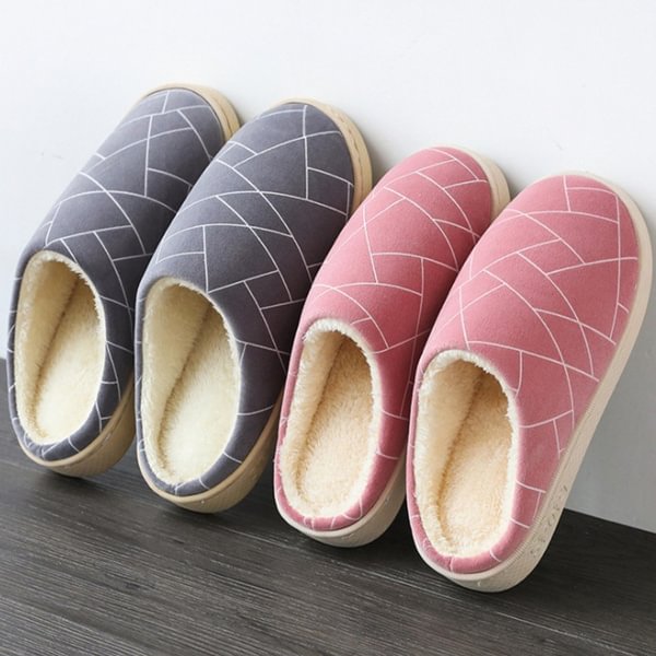 Women's Thicken Winter Cotton Slippers Indoor Household Comfortable Soft Home Non-Slip Warm Shoes - Shop Trendy Women's Fashion | TeeYours