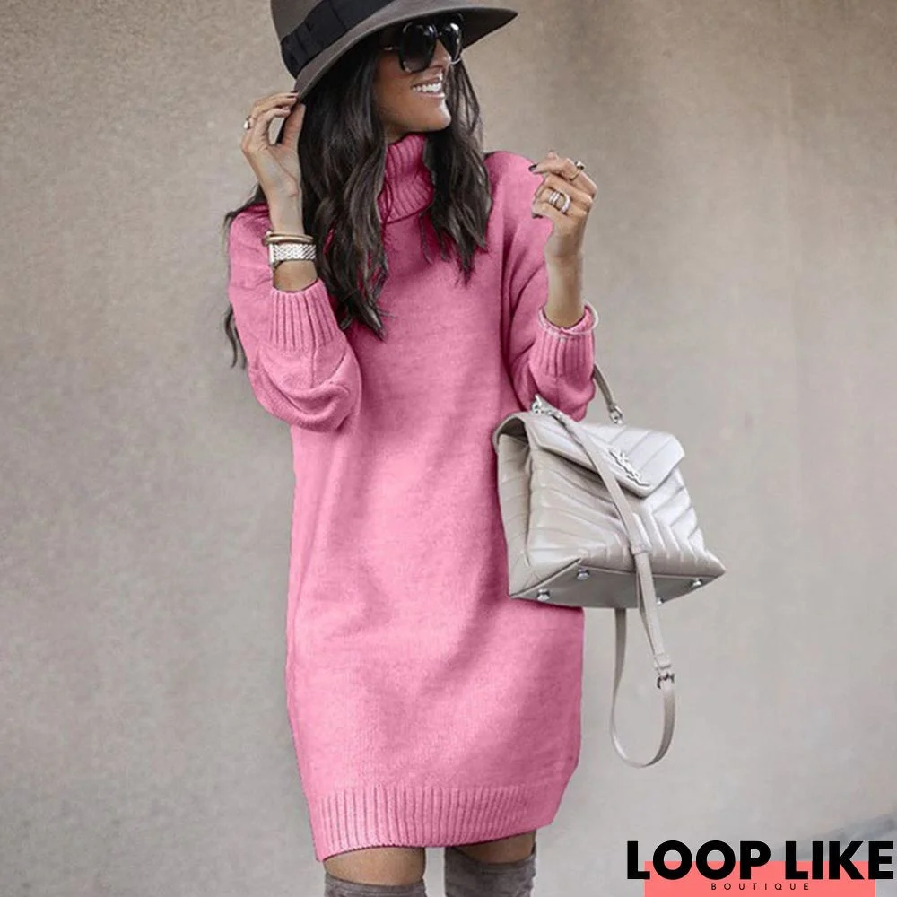 Casual Long Sleeve Top Sweater TUNIC