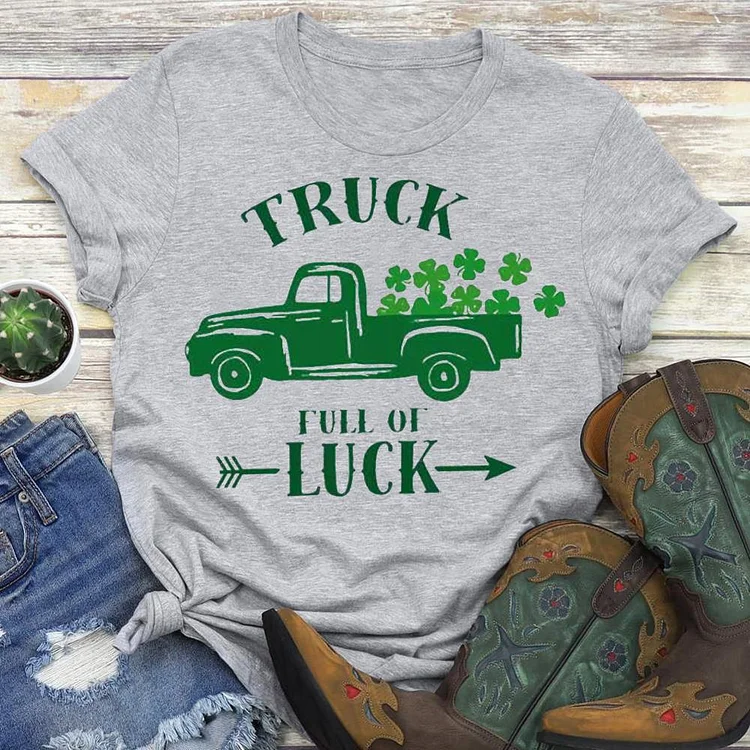TRUCK FULL OF LUCK  T-shirt Tee --Annaletters