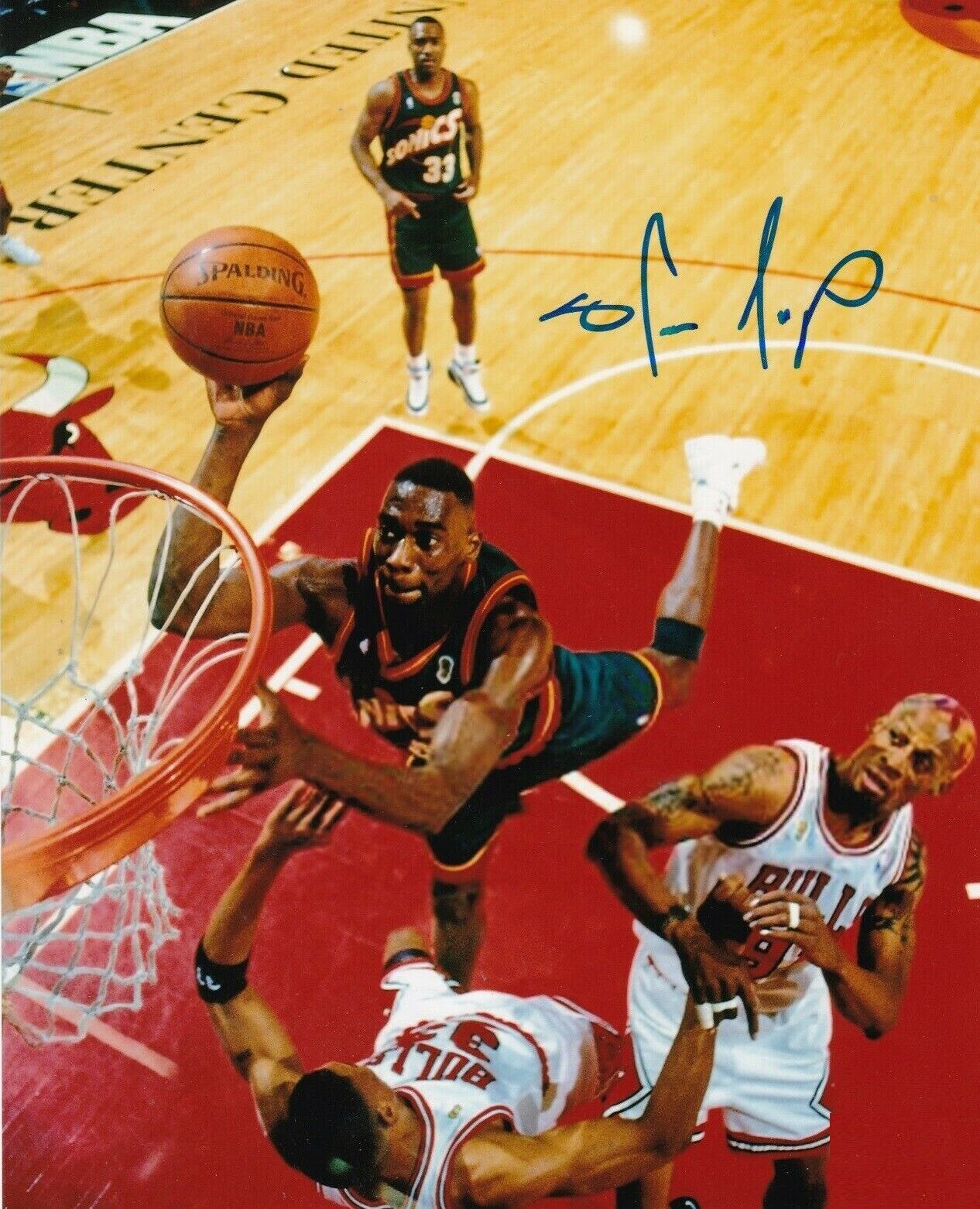 Shawn Kemp Autographed Signed 8x10 Photo Poster painting ( Supersonics ) REPRINT