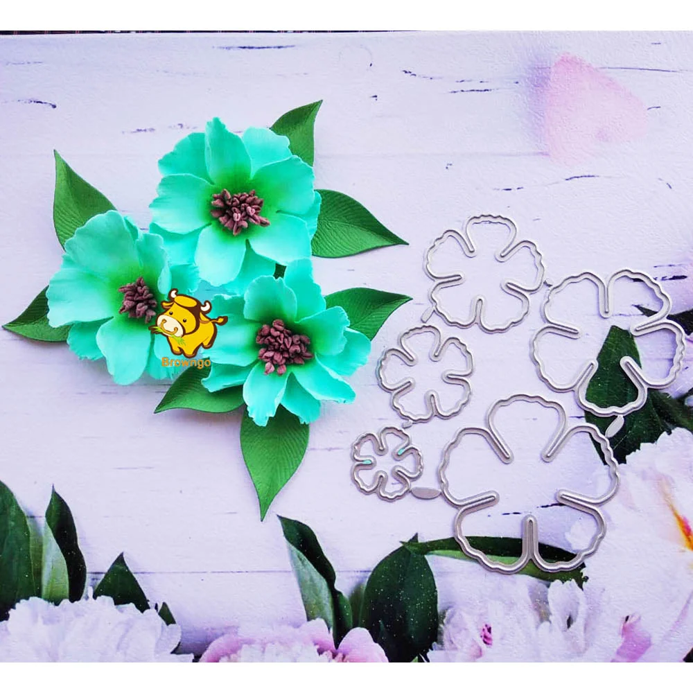 Beautiful Many Flower Series Metal Cutting Dies Stencil Template For DIY Scrapbooking Embossing Paper Cards Album Making Dies
