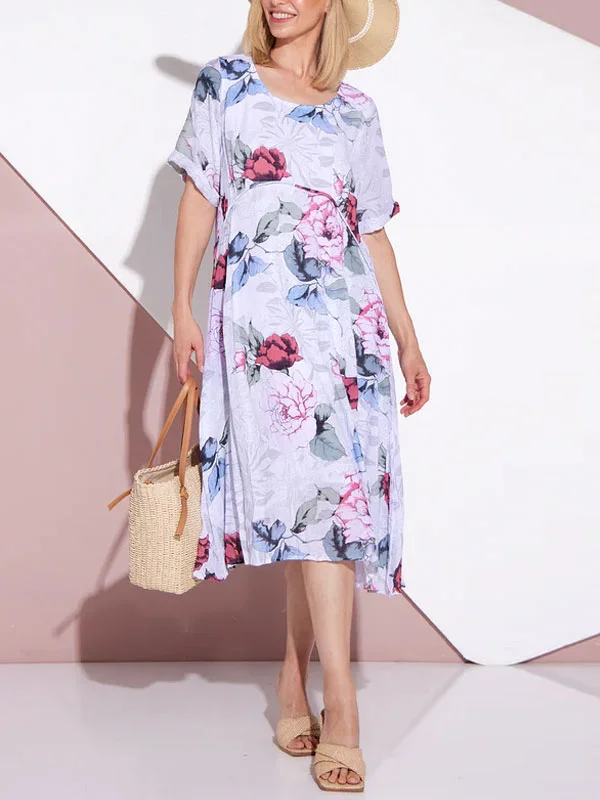 Classic Airy Floral Women's Dress