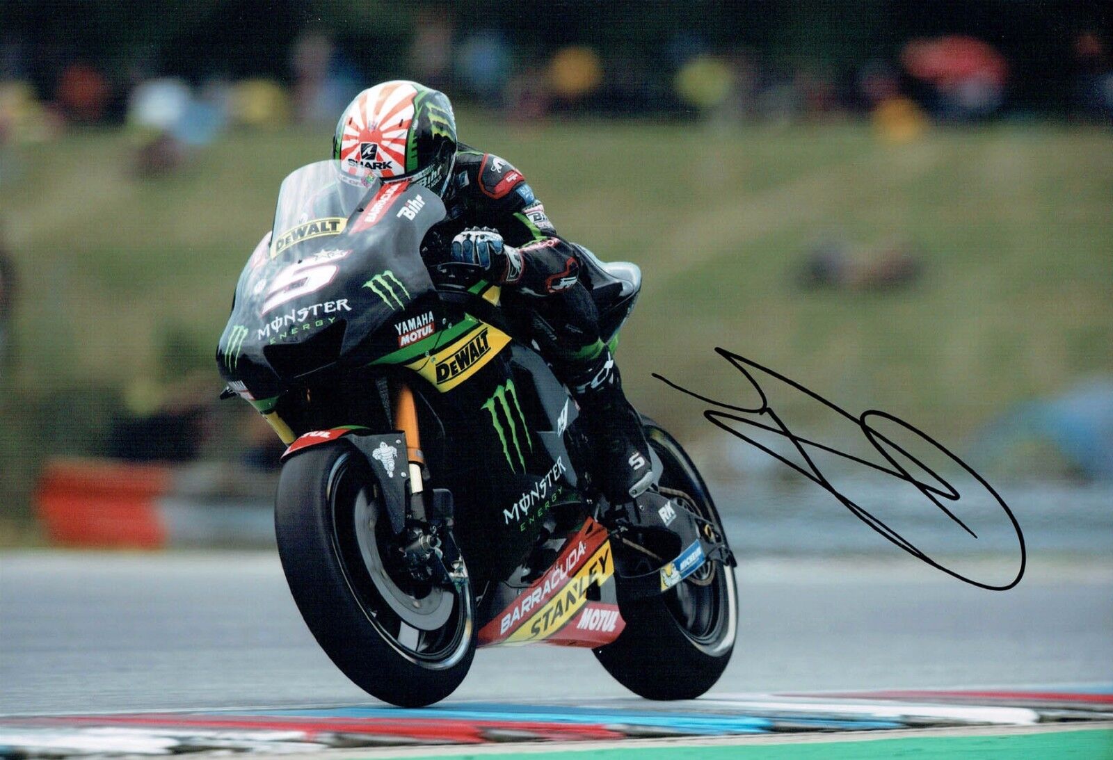 Johann ZARCO 2017 SIGNED MOTOGP AUTOGRAPH 12x8 Photo Poster painting E Yamaha Tech 3 AFTAL COA