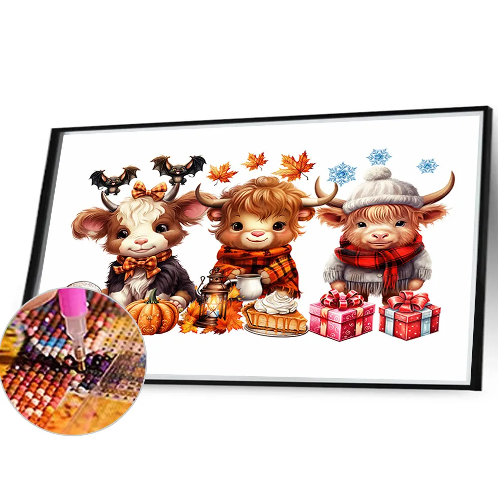 Diamond Painting - Full Round Drill - Halloween Yak(Canvas|40*30cm)