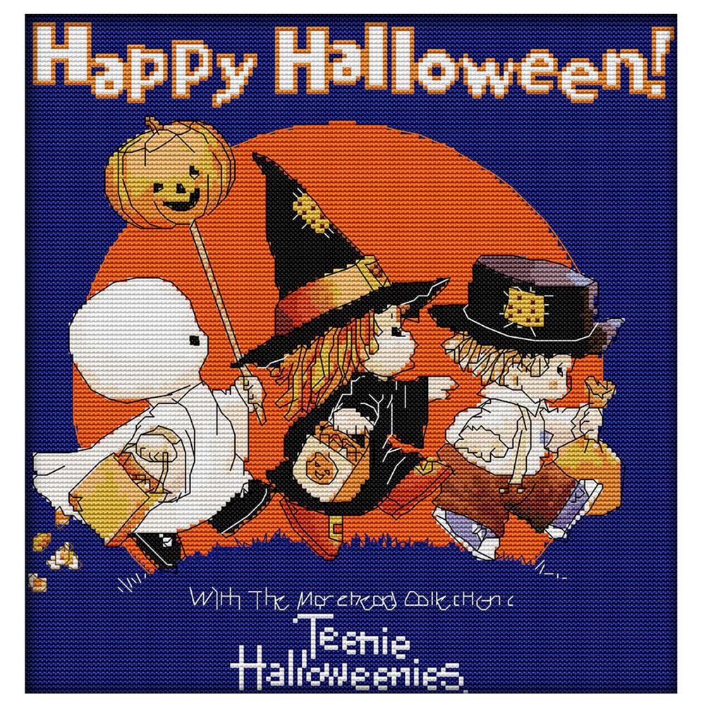 

Happy Halloween - 14CT Stamped Cross Stitch - 34*35cm, 501 Original