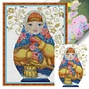 Russian Matryoshka Doll - 14CT Stamped Cross Stitch 26*38cm/10.24*14.96in tapestrymarket