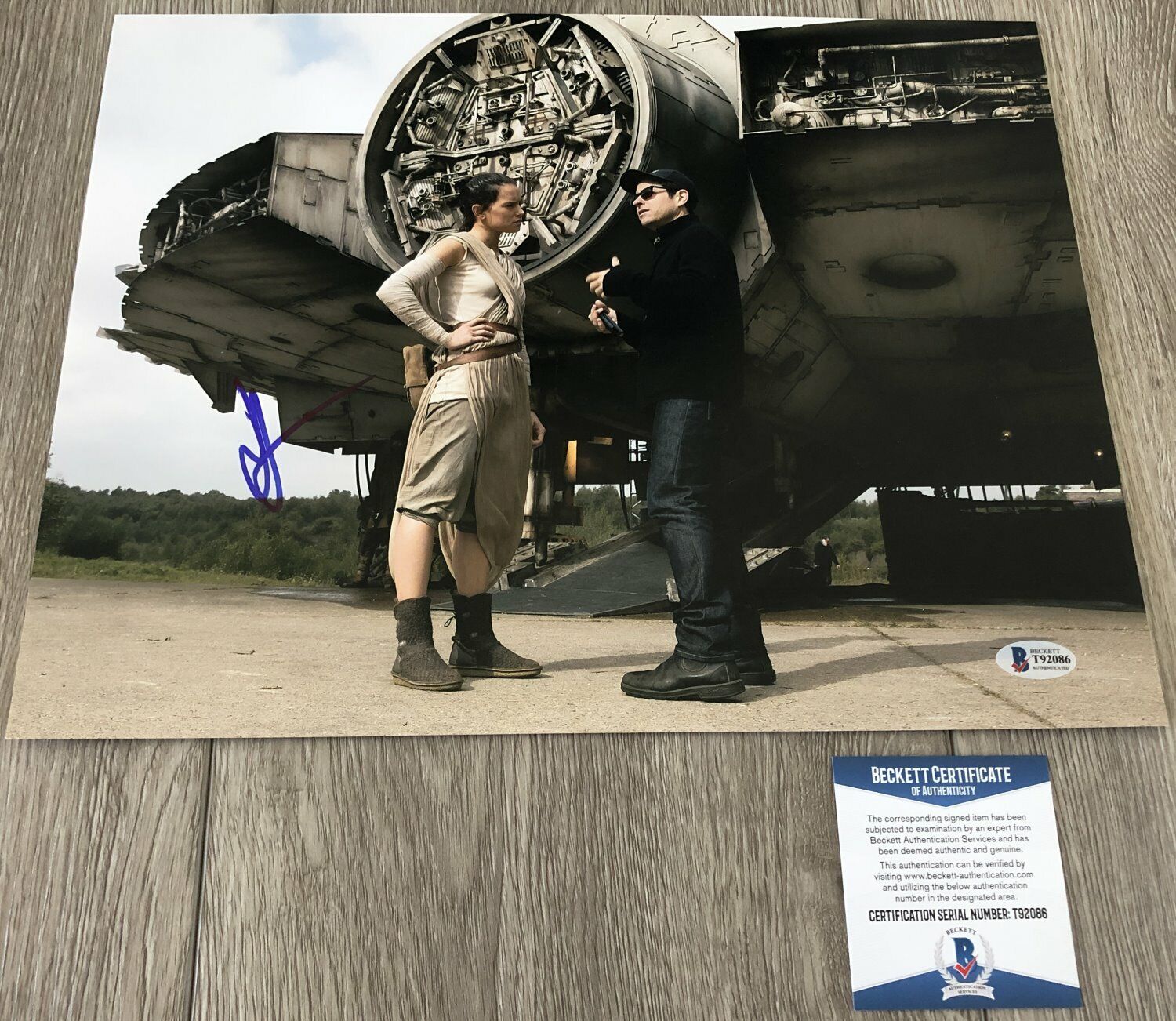 JJ ABRAMS SIGNED STAR WARS THE FORCE AWAKENS 11x14 Photo Poster painting B w/PROOF BECKETT BAS