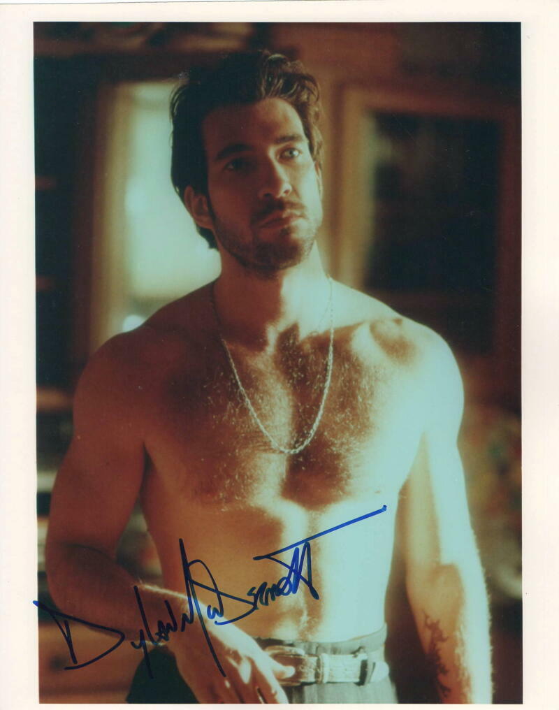 DYLAN MCDERMOTT SIGNED AUTOGRAPH 8X10 Photo Poster painting - THE PRACTICE, SHIRTLESS STUD AHS