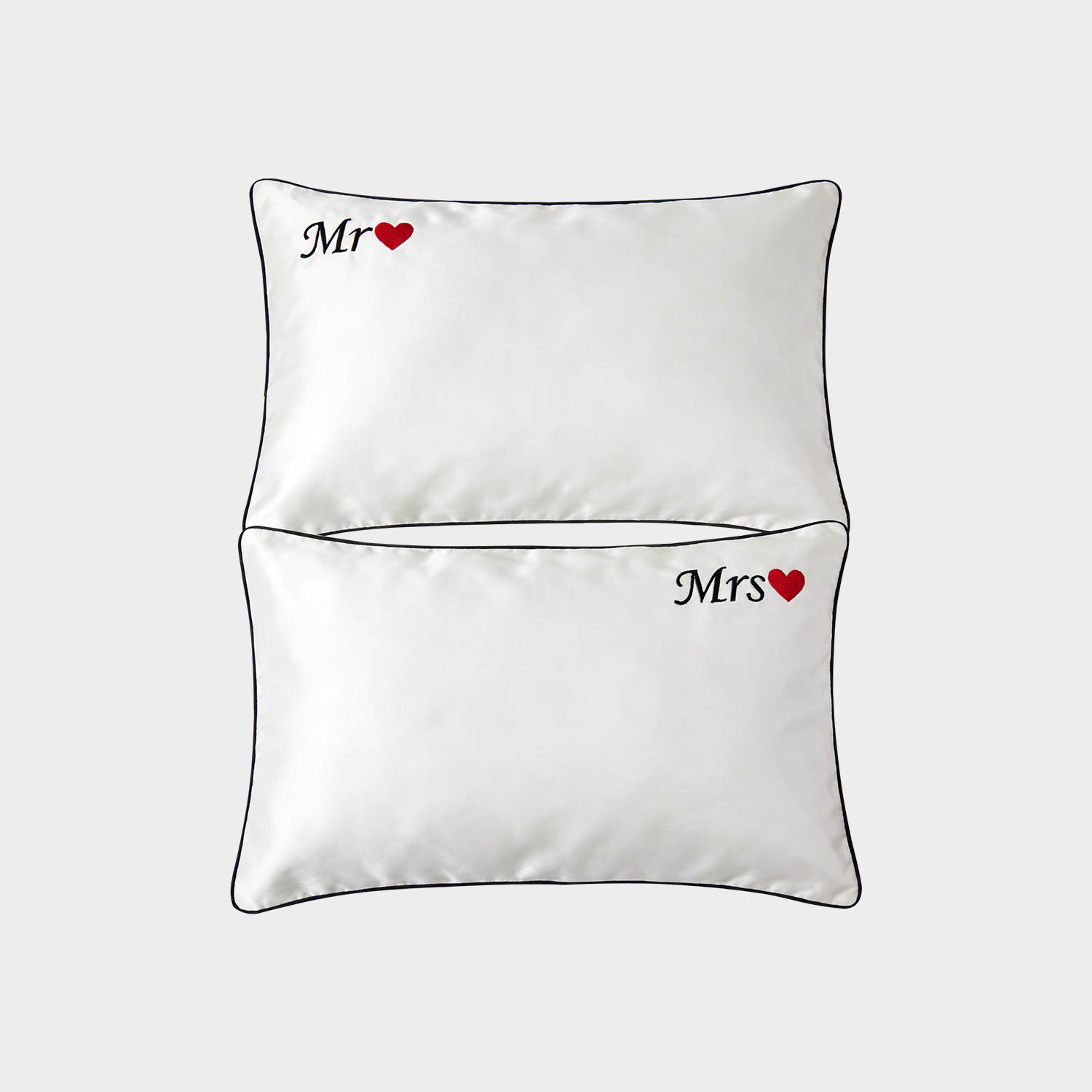 2-Piece Romantic Vibes Silk Pillowcases REAL SILK LIFE
