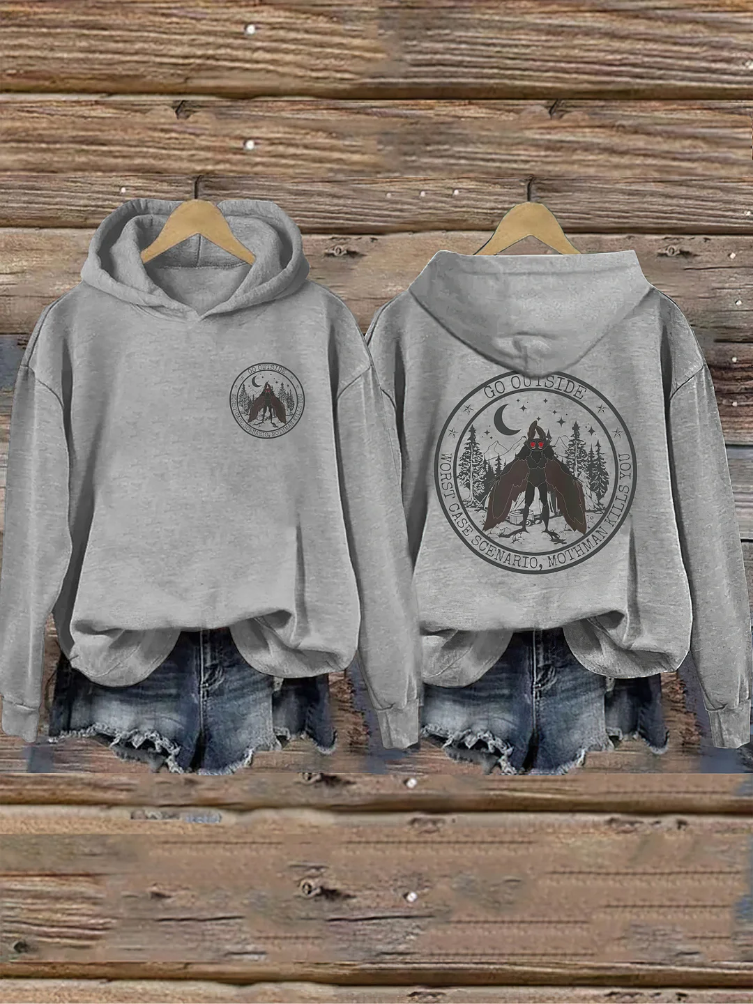 Go Outside Worst Case Scenario Mothman Hoodie 