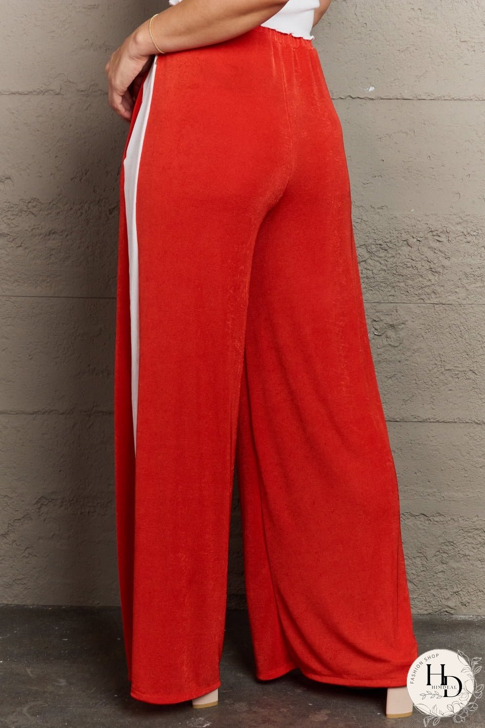 Culture Code Keep It Casual Full Size Color Block Stripe Long Pants