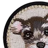 Quilted Animal Magnetic Needle Minder 40mm Needle Holder Back Suction Design Wooden Base for Cross Stitch Embroidery Needlework Accessories
