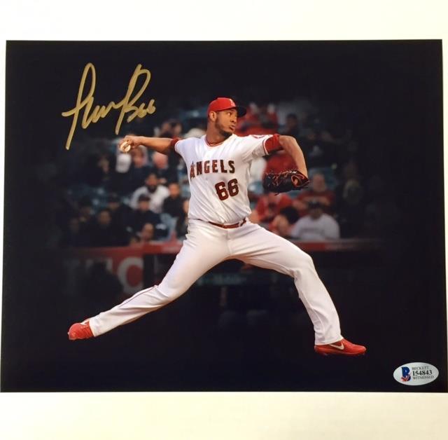 JC RAMIREZ Signed Angels 8x10 Photo Poster painting ~ BAS Beckett Witness COA Autograph Auto (d)