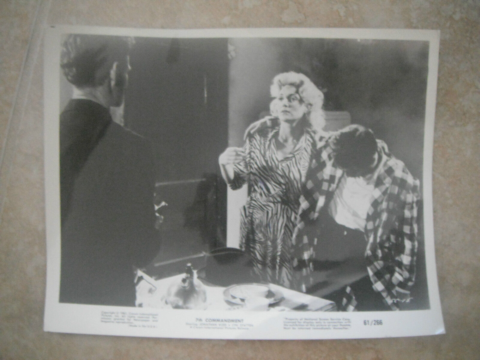 7th Commandment Kidd Statten B&W 8x10 Promo Photo Poster painting Lobby Card #3