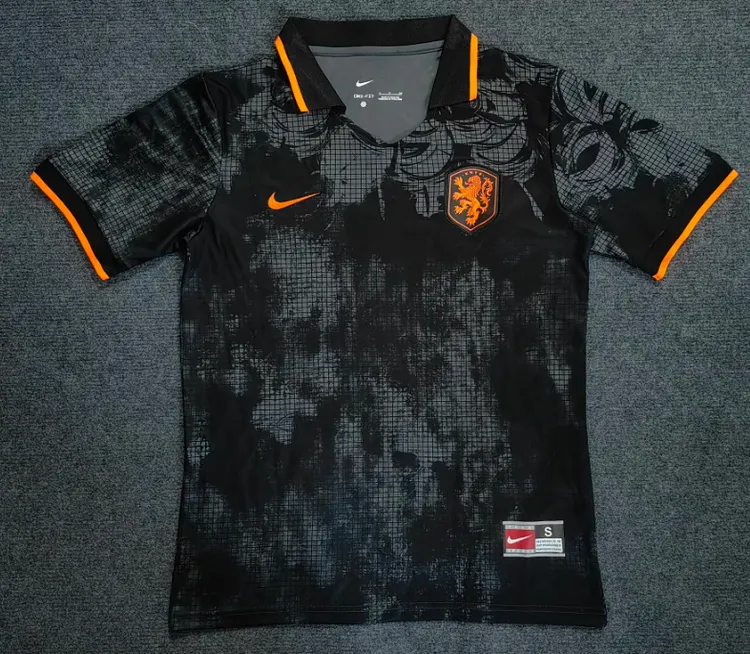 2025-26 Netherlands Special Edition Black Jersey - Fan Edition