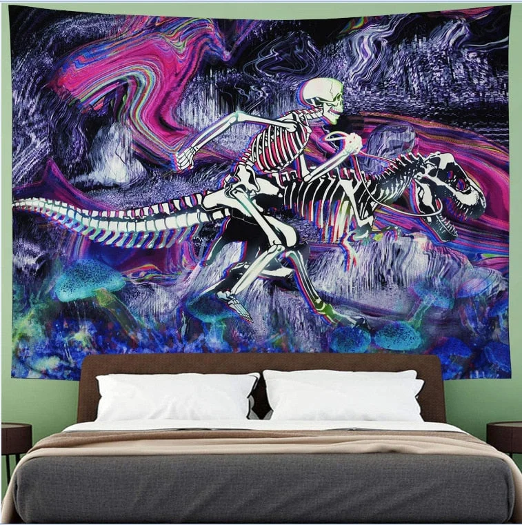 Unique Mandela Wall hanging Tapestry psychedelic pattern yoga throw beach throw carpet Hippie Home Decor Wall Tapestry Blanket