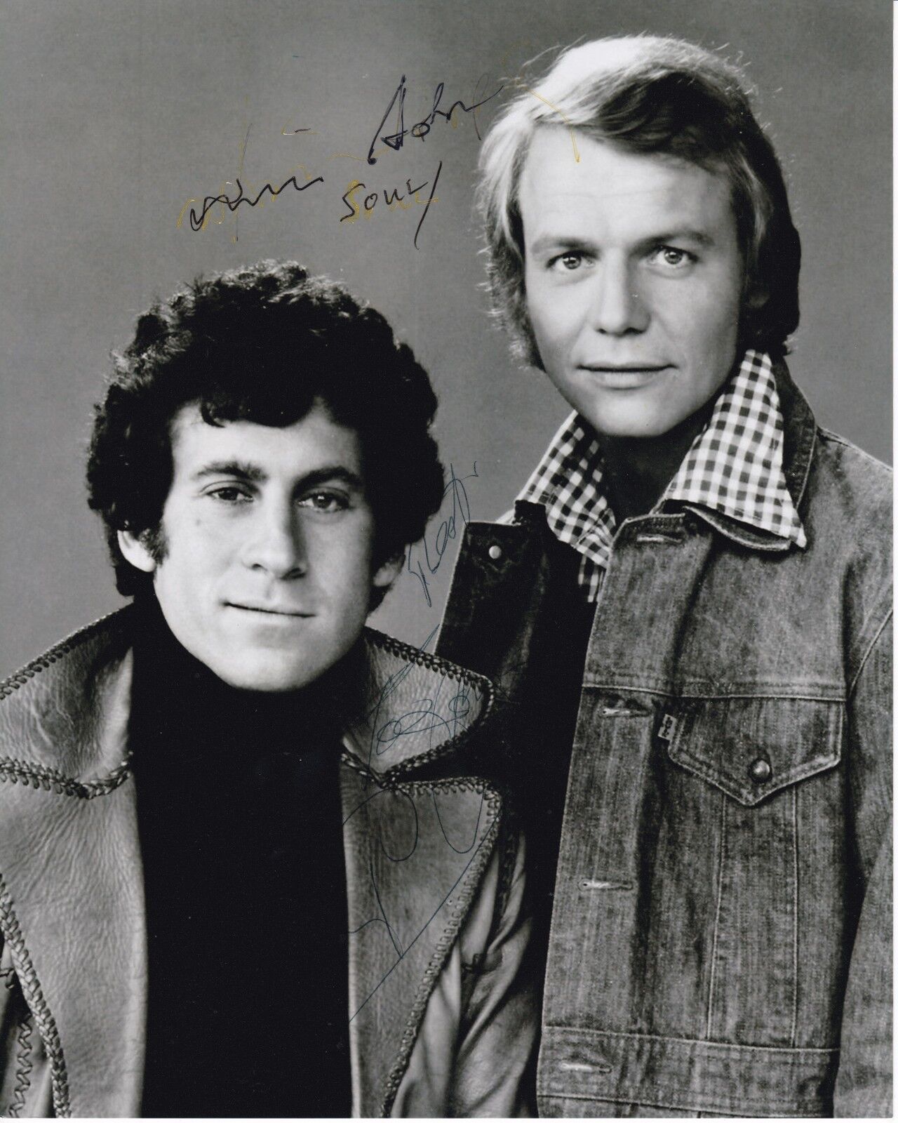 DAVID SOUL & PAUL MICHAEL GLASER Signed STARSKY & HUTCH Photo Poster paintinggraph - To John