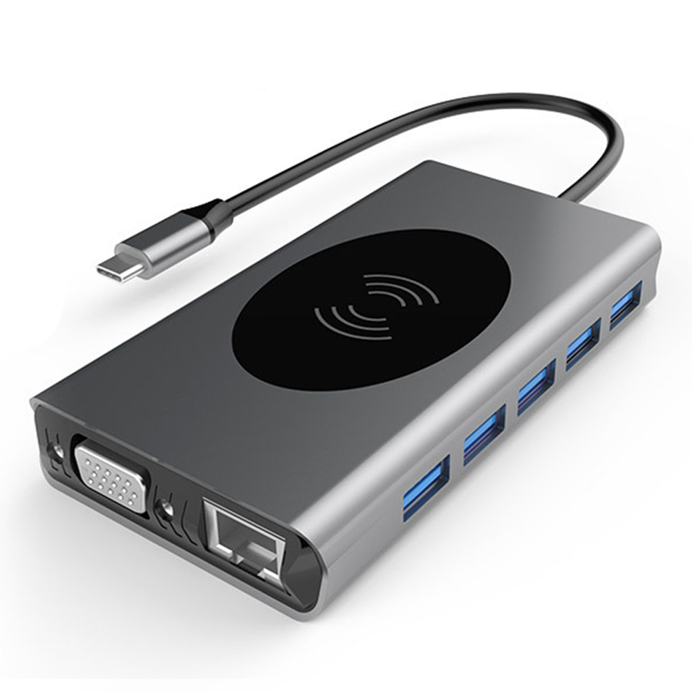 

Multifunctional 13 in 1 Docking Station USB Type C Hub Adapter for Laptop, 501 Original