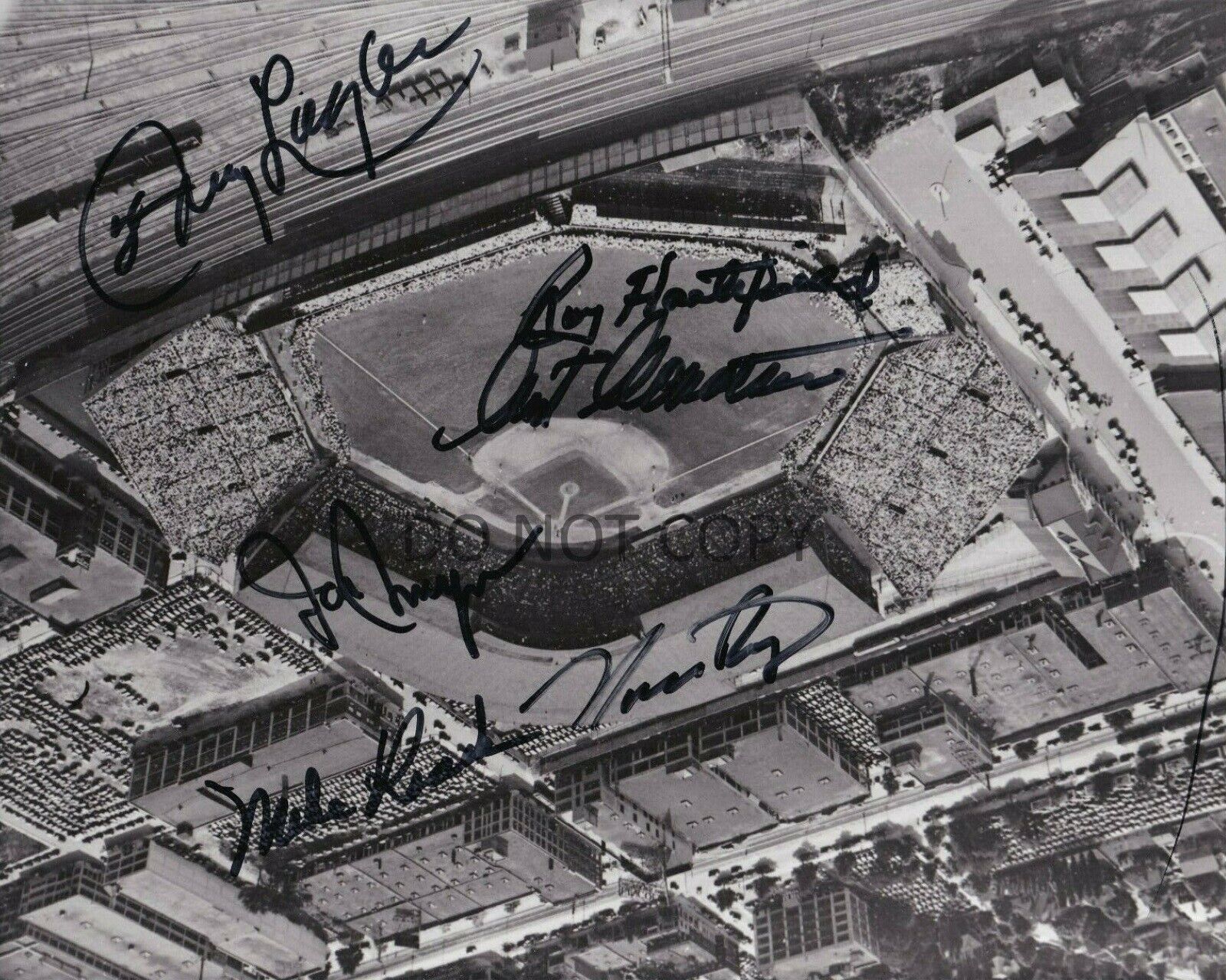 Boston Atlanta Braves Field Autographed Signed 8x10 Vintage B&W Photo Poster painting REPRINT