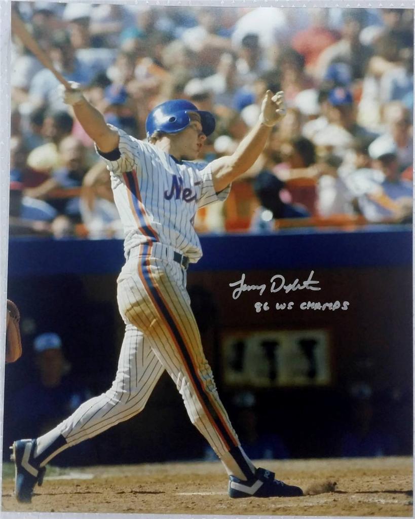 LENNY DYKSTRA SIGNED & INSCRIBED 16x20 Photo Poster painting 86 WS CHAMPS