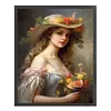 Victorian Woman-11CT Stamped Cross Stitch 40*50cm/15.75*19.69in
