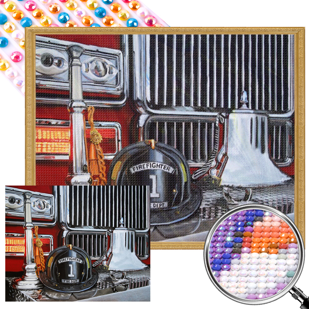 Firefighter Items 50*40cm(picture) full round drill diamond painting
