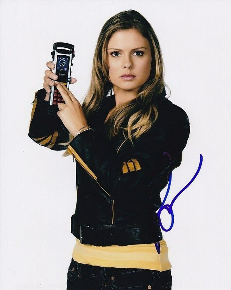 Rose mciver signed autographed power rangers Photo Poster painting