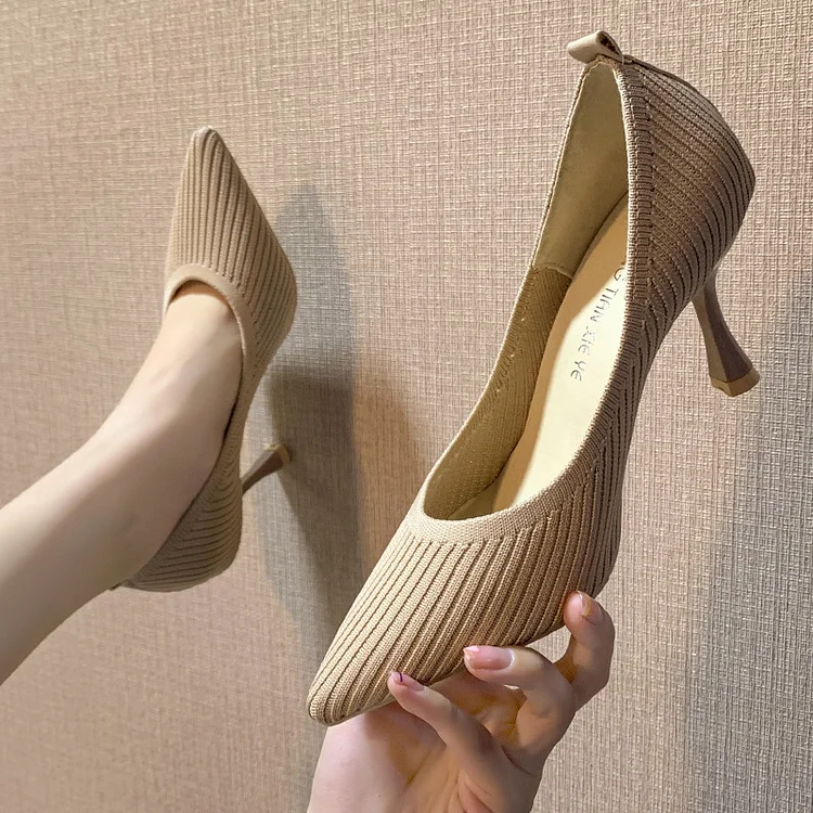 Pointed  High Heels Women's Shoes Women's Solid Color  High Heels  1688 Stunahome.com