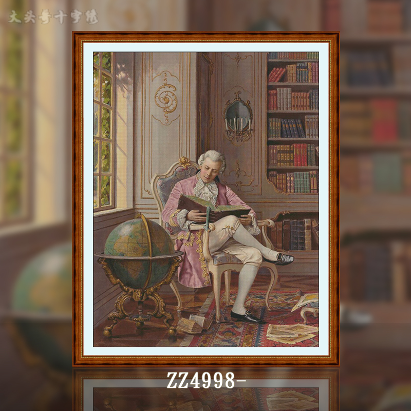  [ZZ4998-Gentleman in the Study] Painting Fairy Cross Stitch