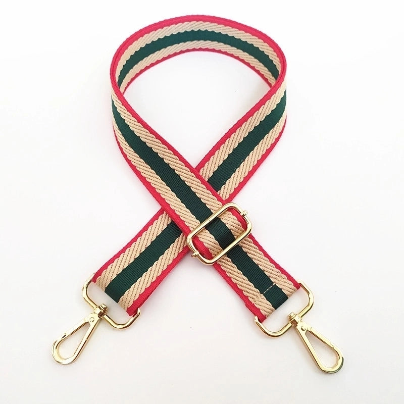 Polyester Color Block Bag Strap