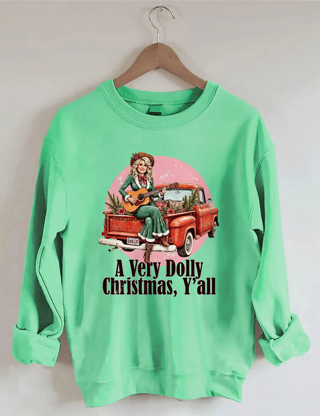 A Very Dolly Christmas,Y'all Sweatshirt