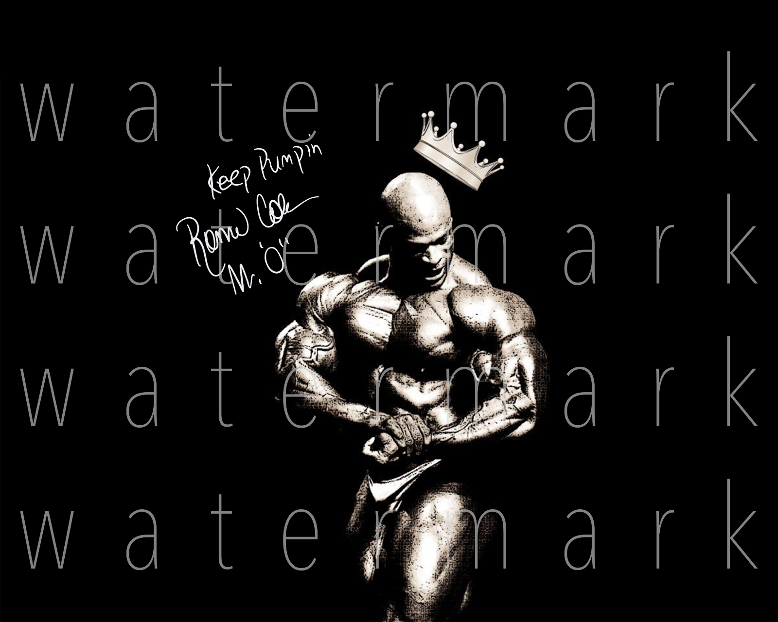 Ronnie Coleman signed 8X10 inch Photo Poster painting poster picture autograph RP