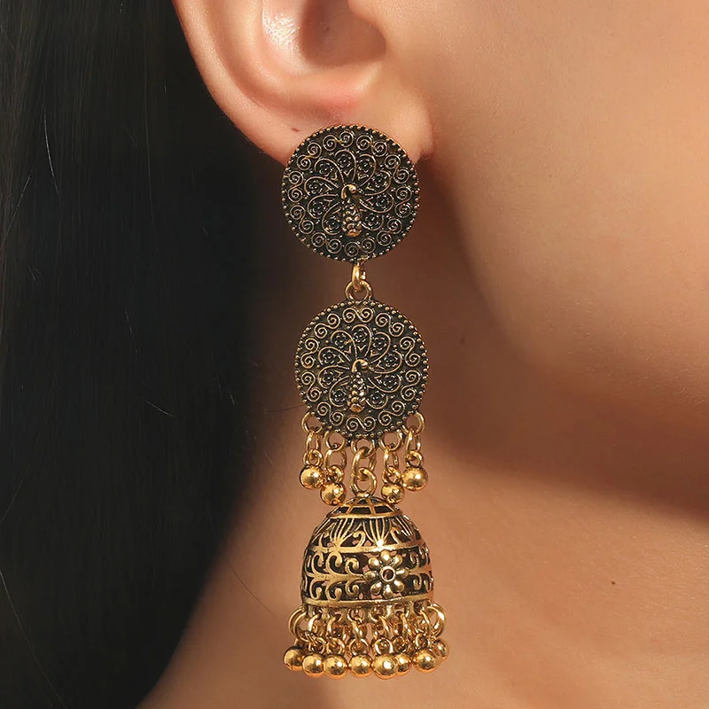 Retro style temperament personality Indian women's earrings