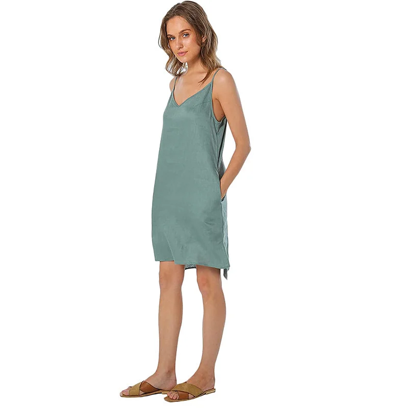 Linen Sleeveless Boho Dress