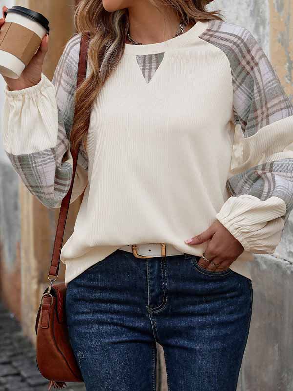 Women Long Sleeve V-neck Graphic Floral Printed Top