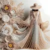 Elegante Dame - speziell geformte Diamond Painting - 30*30cm