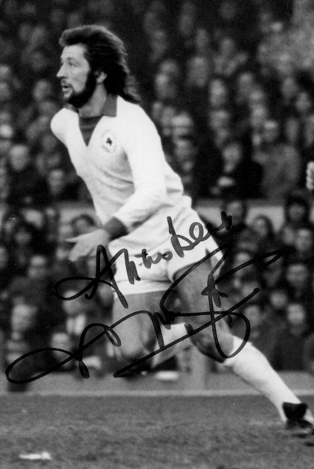 Frank Worthington Signed 6x4 Photo Poster painting Leicester City Huddersfield Autograph + COA