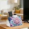 (25cm)Galaxy Pearl Rose DIY Diamond Painting PU Tissue Holder Box