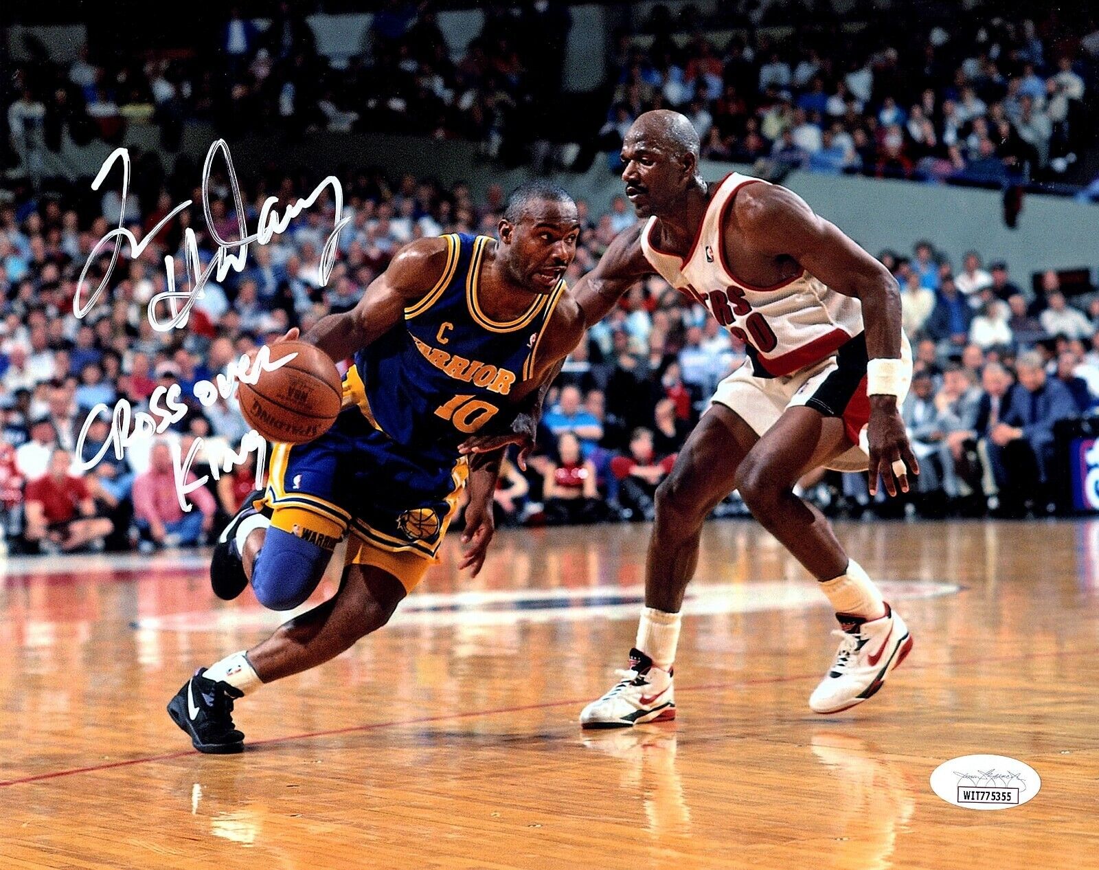 TIM HARDAWAY Autographed Hand SIGNED 8X10 Golden State WARRIORS Photo Poster painting JSA CERT