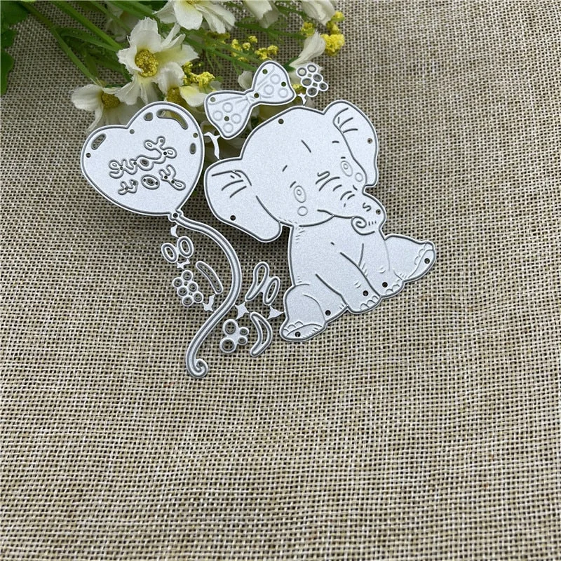 Animal Baby Dies Elephant  Metal Cutting Dies Stencils For DIY Scrapbooking Decorative Embossing Handcraft Die Cutting Template