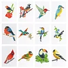 12pcs Bird 5D DIY Square Drill Diamond Painting Kits for Adults Beginners Home Decor Diamonds Paintings Gem Art 5.91x7.09in