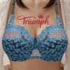 Triumph-Regulowany biustonosz z haftowaną koronką (M-7XL)