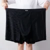 Men's Big Tall Boxer Briefs Ice Silk Underwear Moisture Wicking 47KG-210KG Oversized Inner Pants 2XL-13XL