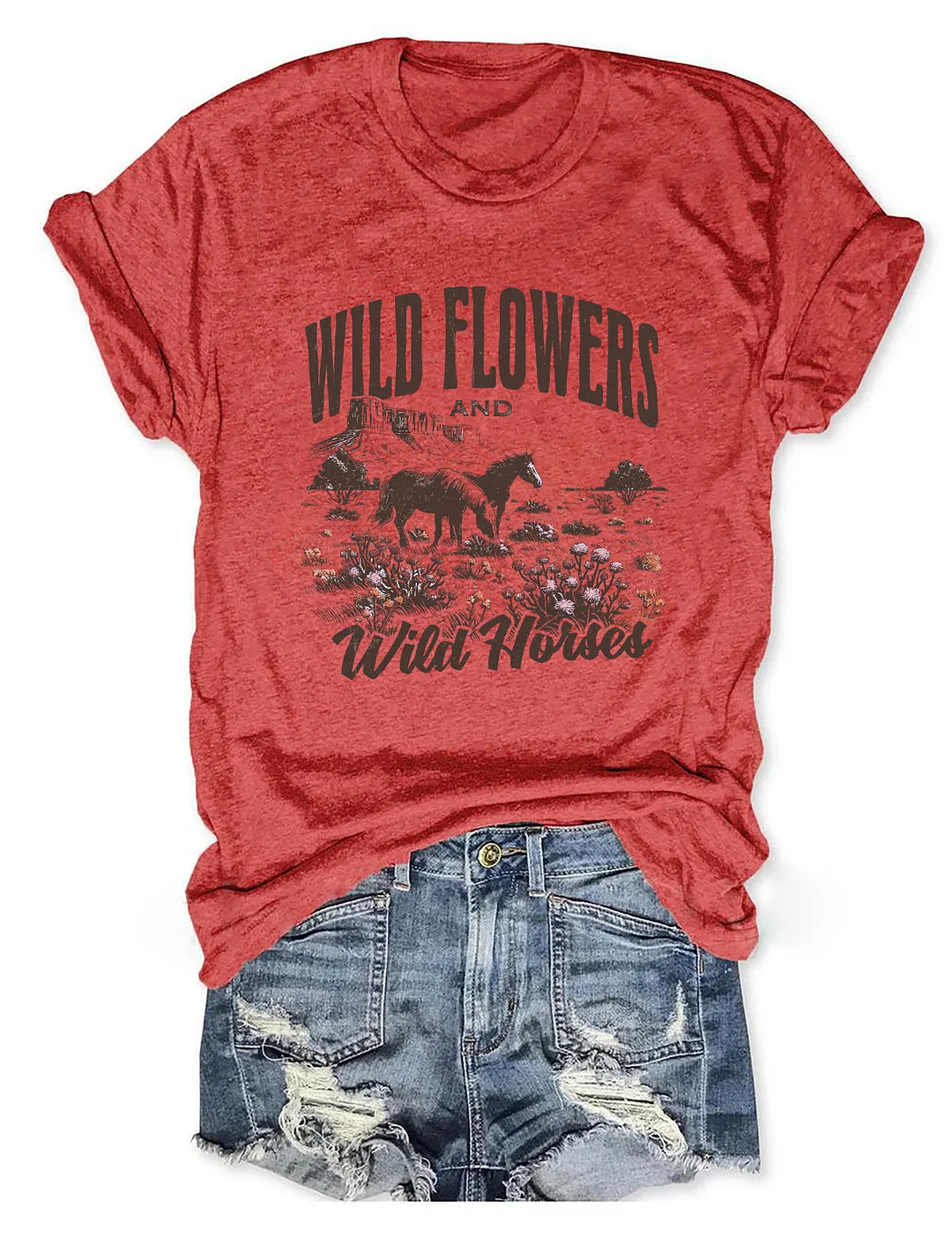 Wild Horses Wildflowers T-shirt