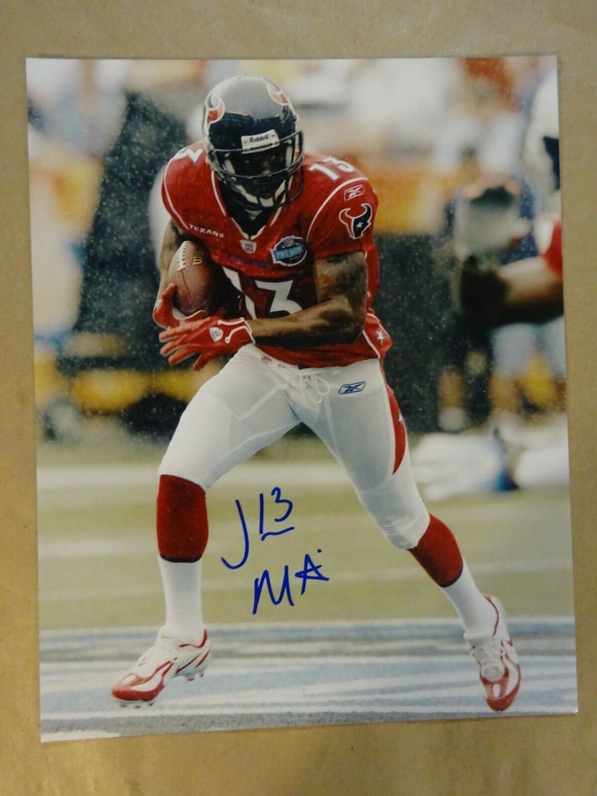 Autographed JEROME MATHIS Signed 8x10 Photo Poster paintinggraph Houston Texans Football